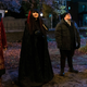Kayvan Novak as Nandor, Natasia Demetriou as Nadja, Harvey Guillén as Guillermo, Matt Berry as Laszlo in What We Do In The Shadows